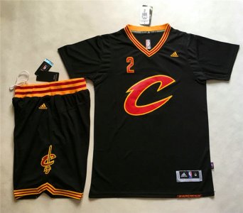 Maillot De Basket Cleveland Cavaliers Manches Courtes shirt et matching Noir Short Survetement
